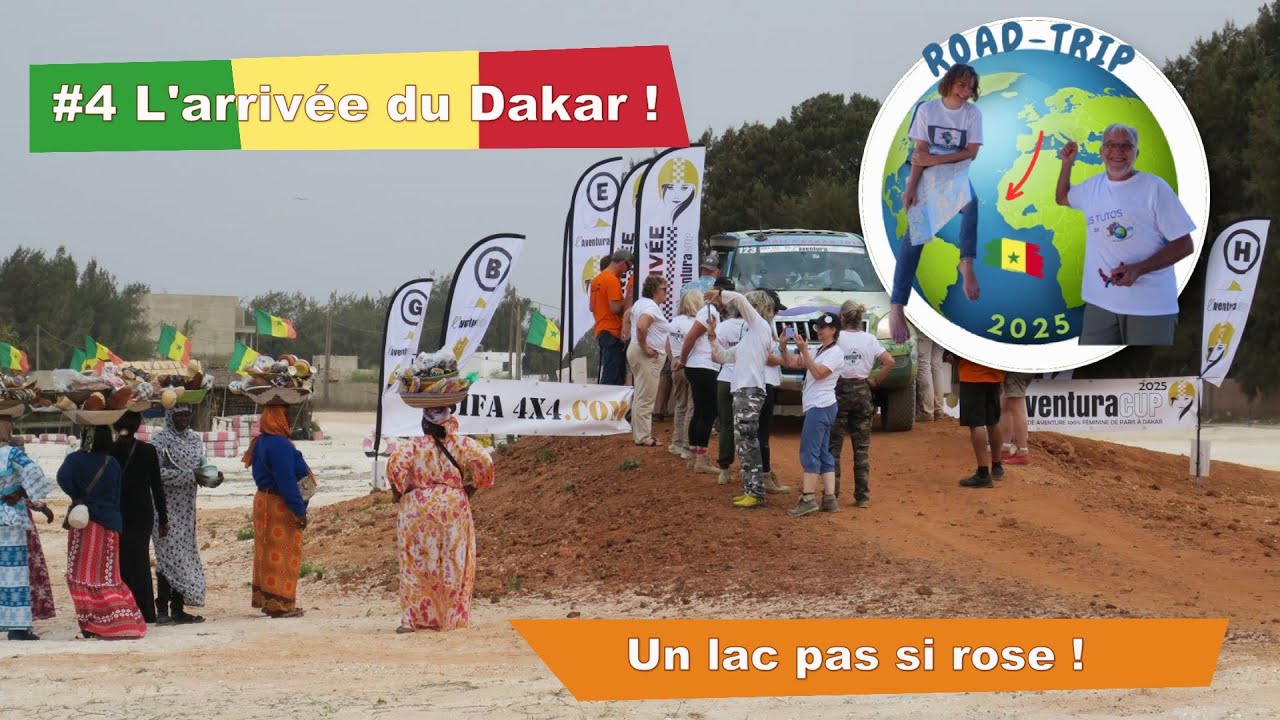 Arrivée du Dakar ! La nôtre et celle de l'Aventura Cup sur les rives du Lac rose. Et Dakar, la ville