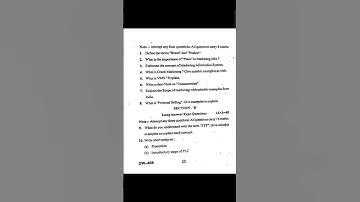 bu mba 2 semester q paper marketing management 2022 #exam #mba