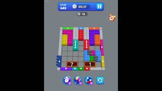 Block mania color jam level 645 - used free video to complete