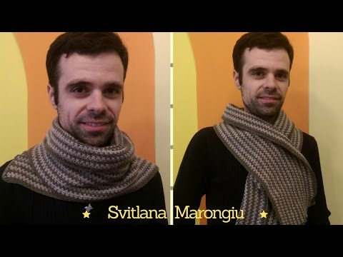 Tutorial Uncinetto : Sciarpa facilissima uomo/donna all&rsquo;uncinetto - sciarpa unisex