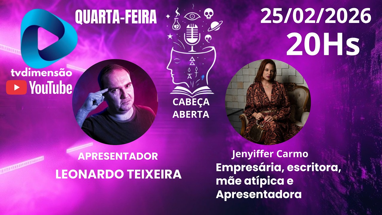AO VIVO PODCAST CABEÇA ABERTA COM LEO TEIXEIRA - CONVIDADA: JENYIFFER CARMO