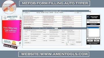 MED DEVICE ( MEFDB ) Form Filling Auto Typer Software 100% 🔒