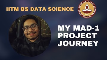 MY MAD-1 (APPLICATION DEVELOPMENT) PROJECT JOURNEY AT IITM BS DATA SCIENCE | #iitm_bs_data_science