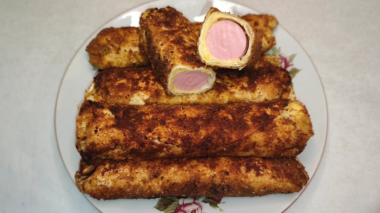 СОСИСКА В ЛАВАШІ З СИРОМ ЗА 10 ХВИЛИН! #Рецепти #Сніданок #Перекус #Обід #Вечеря