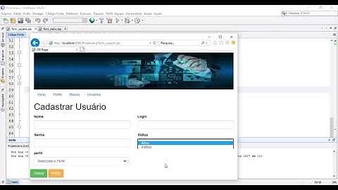 Cadastrar Usuário utilizando JSTL e Servlet