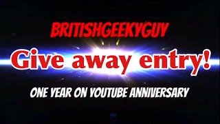 BGG One Year Anniversary Giveaway Entry