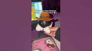 Why’s he always annoying? 😭💕 #longdistance #minirobot