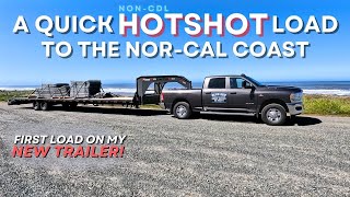 Running A Quick, Good Paying Hotshot Load On My Day Off & Testing Out My Brand New Trailer!