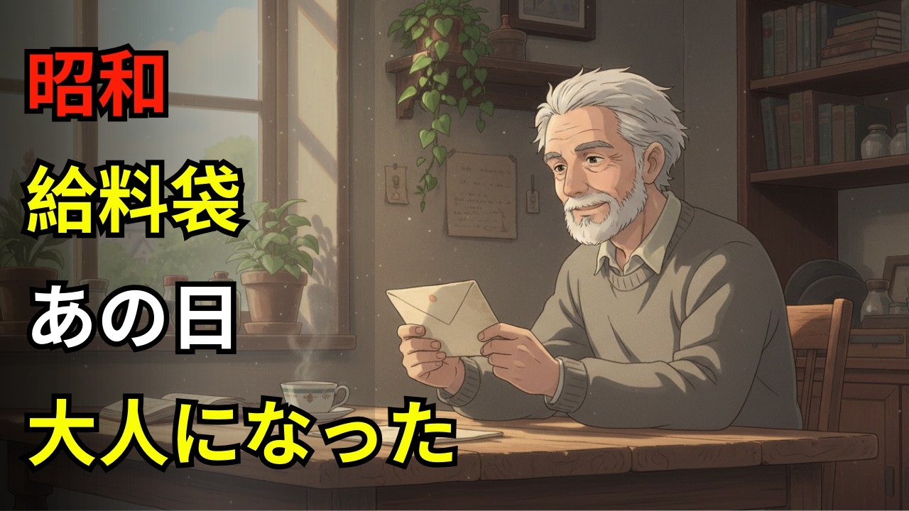 【昭和の記憶】初めての給料袋と母のまなざし