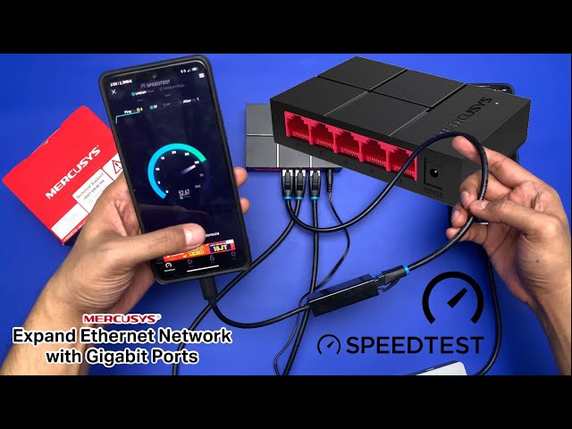 Mercusys 🔥 MS105G HUB Switch 5-Port 10/100/1000Mbps 🔥 Plug and Play Desktop Switch Hub 🔥 Unboxing