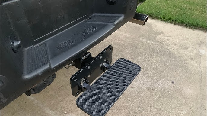 Models - The Easy Hitch Step - Access the RV or bed of the truck with the  tailgate up or down, and leave the step in place.