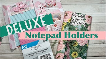 Deluxe Pocket Notepad Holders ✨ Using Dollar Tree Notepads | TUTORIAL