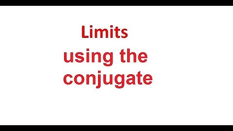 how to find the limit using conjugate method/radical functions