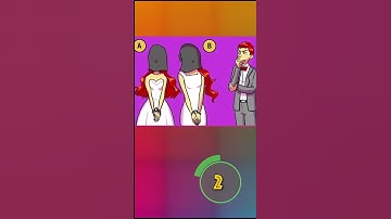 who IS HIS REAL WIFE ?#funny #riddles #viral #quiz #puzzle #challenge