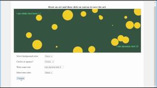 How to create a random art using Canvas HTML5