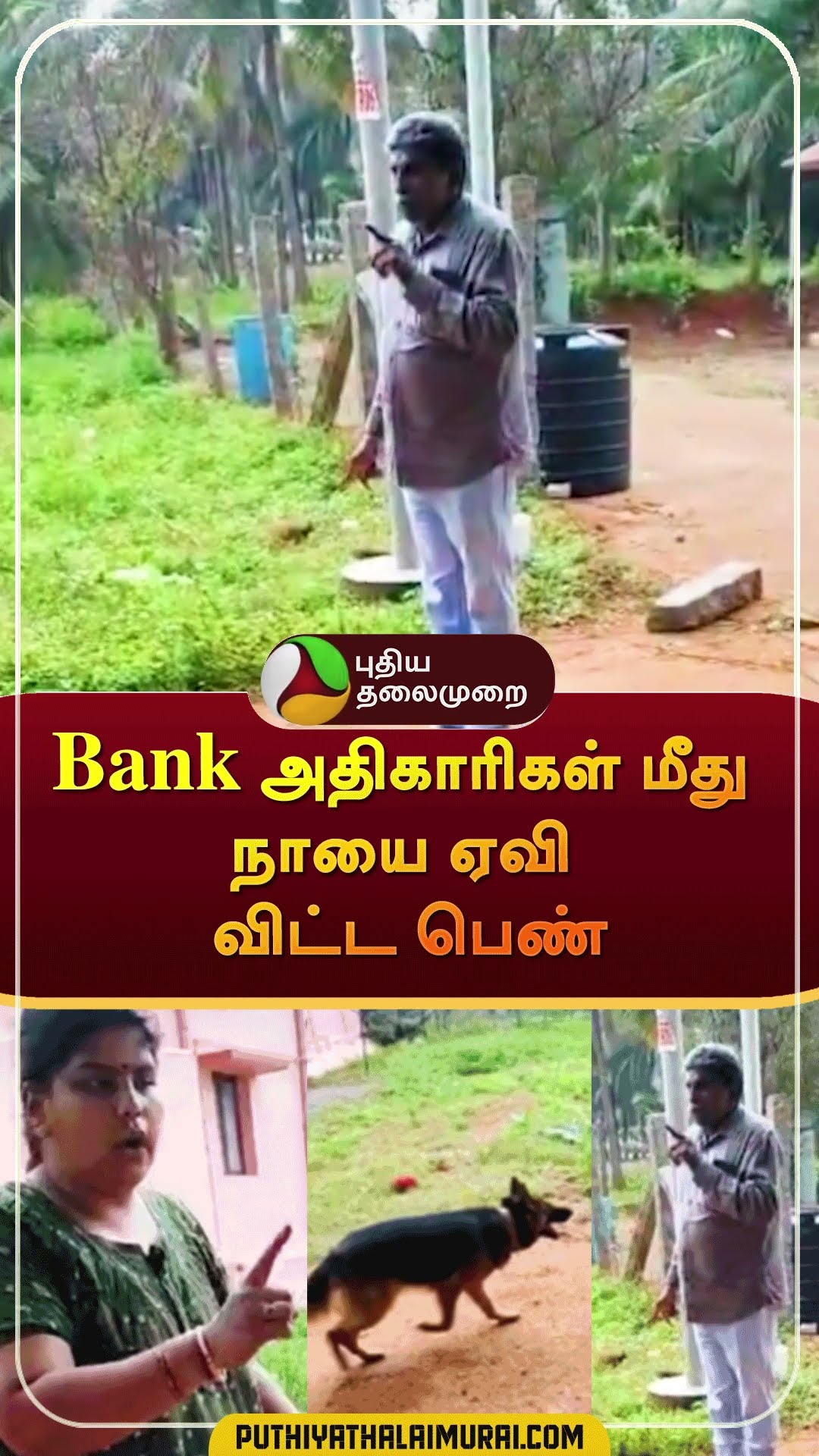Bank அதிகாரிகள் மீது நாயை ஏவி விட்ட பெண் | #shorts | #coimbatore | #bank | #dog