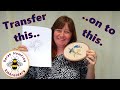 How to transfer a design or pattern for embroidery or art. A video tutorial.