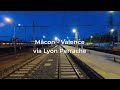 Cab ride mcon  valence via lyon perrache 4k