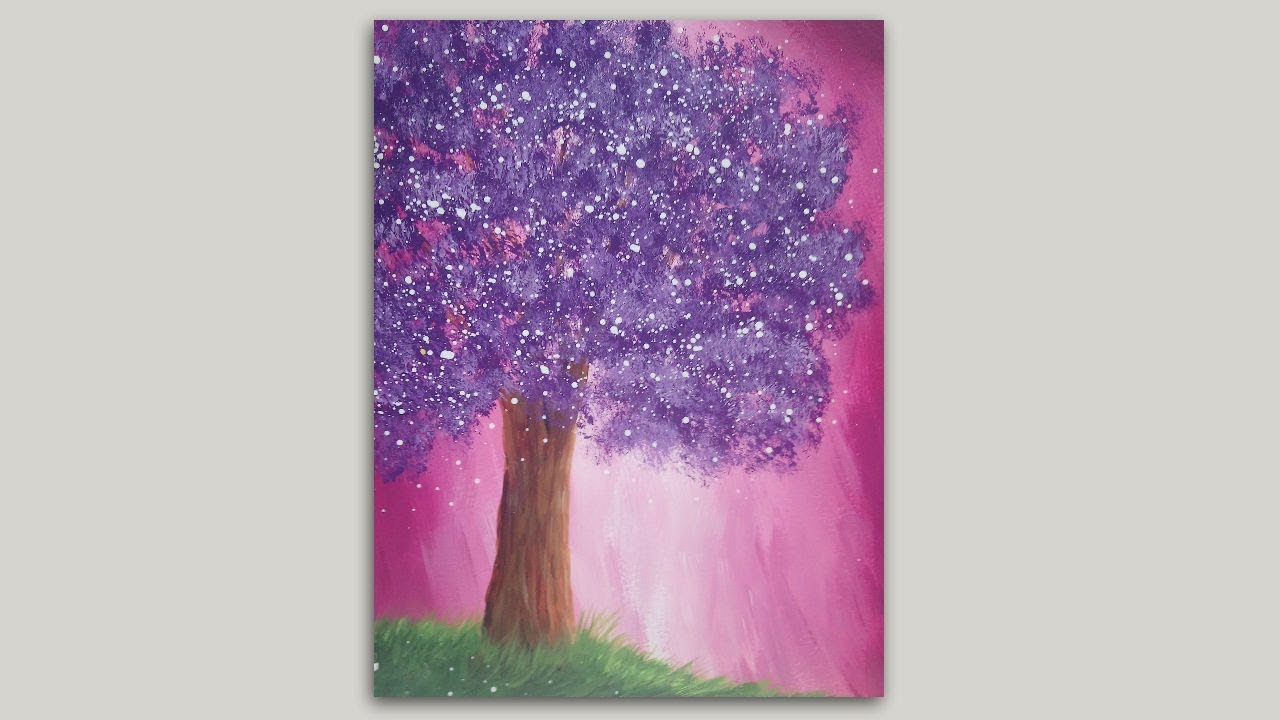 Pink Background Acrylic Painting gambar ke 7
