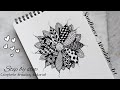 Easy Sunflower Mandala Art🌻🖌️🌈✨|| How to draw sunflower|| step by step || drawing tutorial |easy art