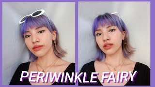 Dyeing my hair periwinkle purple ✨quaranthings 💜