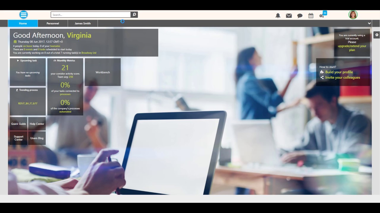 People management - Comidor v5.2 cloud software etf