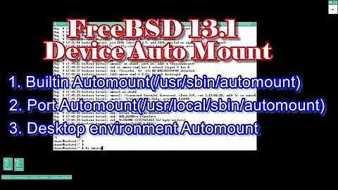 FreeBSD 13.1 auto mount: Built-in automount vs. Port's automount vs. Desktop automount