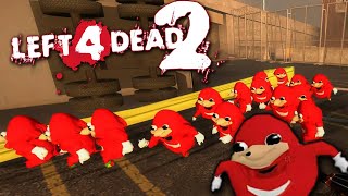 AN ARMY OF KNUCKLES - Left 4 Dead 2 Mods (Funny Moments and Fails)