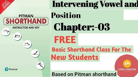 CHAPTER:-03 ll INTERVENING VOWELS AND POSITION ll basic class.