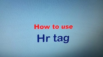 HR tag with all attributes