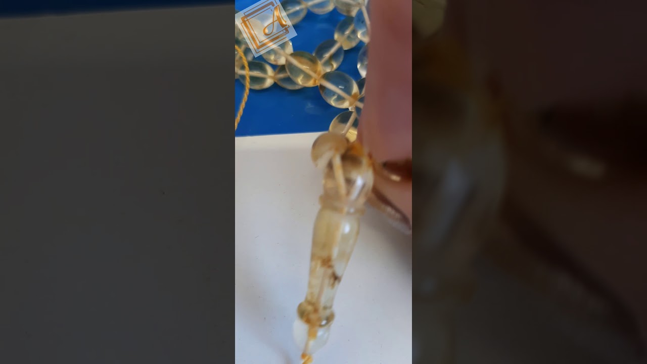 Natural Baltic Amber 33 Islamic Prayer Beads Misbaha Tasbih Rosary 21g