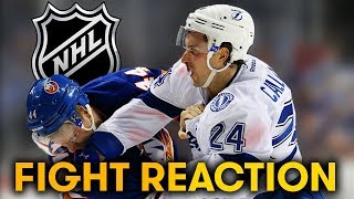 Idiots React To The Biggest NHL Fights | Stanley Cup 2019