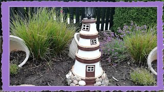 Diy Tontopf Leuchtturm Gartendekoration Sommer