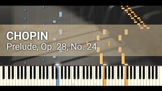 Video thumbnail of "Chopin - Prelude, Op. 28, No. 24 in D minor (Synthesia)"