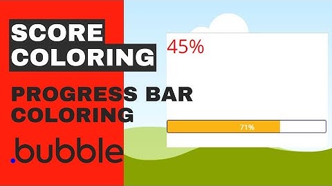 Master Conditional on Bubble.io | Part 1 - Formatting colors for Numbers and Progress Bars