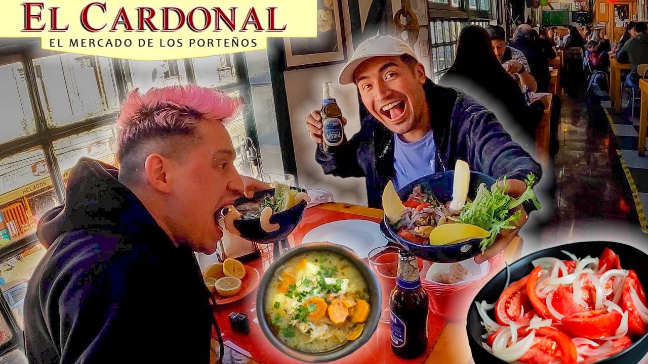 PROBANDO COMIDA EN EL MERCADO CARDONAL DE VALPARAÍSO🍽️ CON JOSÉ IGNACIO LUCERO🥗🥘