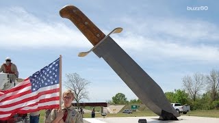 Bowie, Texas Tries Building World's Largest Knife