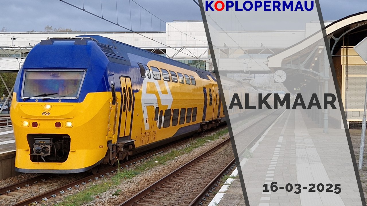 Treinen op station Alkmaar - 16 maart 2025