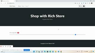Angular 14 Ecommerce Project Shop Page Price Range Filter Working Demo