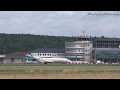 Luxair Bombardier CRJ-700ER Landing am Flughafen Saarbrücken