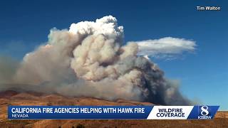 Hawk Fire: Nevada wildfire destroys 32 homes, leaves 7 injured including first responders