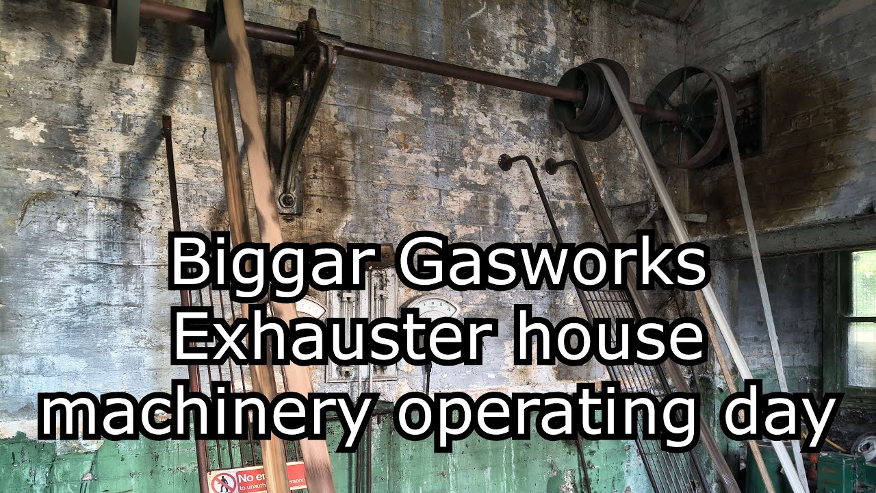 Biggar Gasworks exhauster house machinery