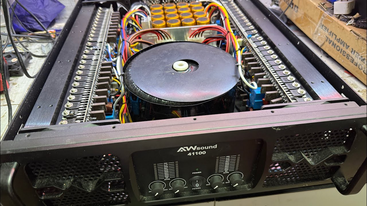 AW SOUND 4 channel power amplifier may pumutok daw dami ng sira paanu ko ayusin