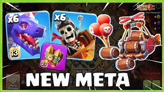 SKY WAGON❗ Game Changer For DRAGON 🔥 BEST TH18 Attack Strategy