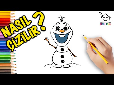 Nasıl Çizilir? - Olaf- Disney Frozen - Resim Çizme - ÇİZİM OKULU