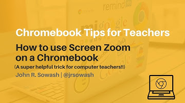 How to use screen zoom on a Chromebook