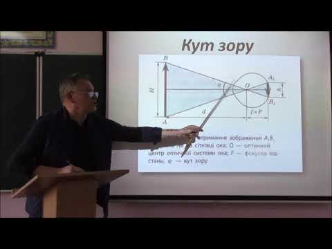 11 клас. Тема "Оптичні системи. Око. Кут зору. Вади зору та їх корекція"