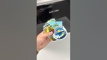 I made custom Luggage Stickers with the E1! 😍 #shorts #3dprinting #diy