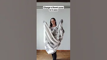 Put on a DUVET COVER in 5 secs with this TRICK.