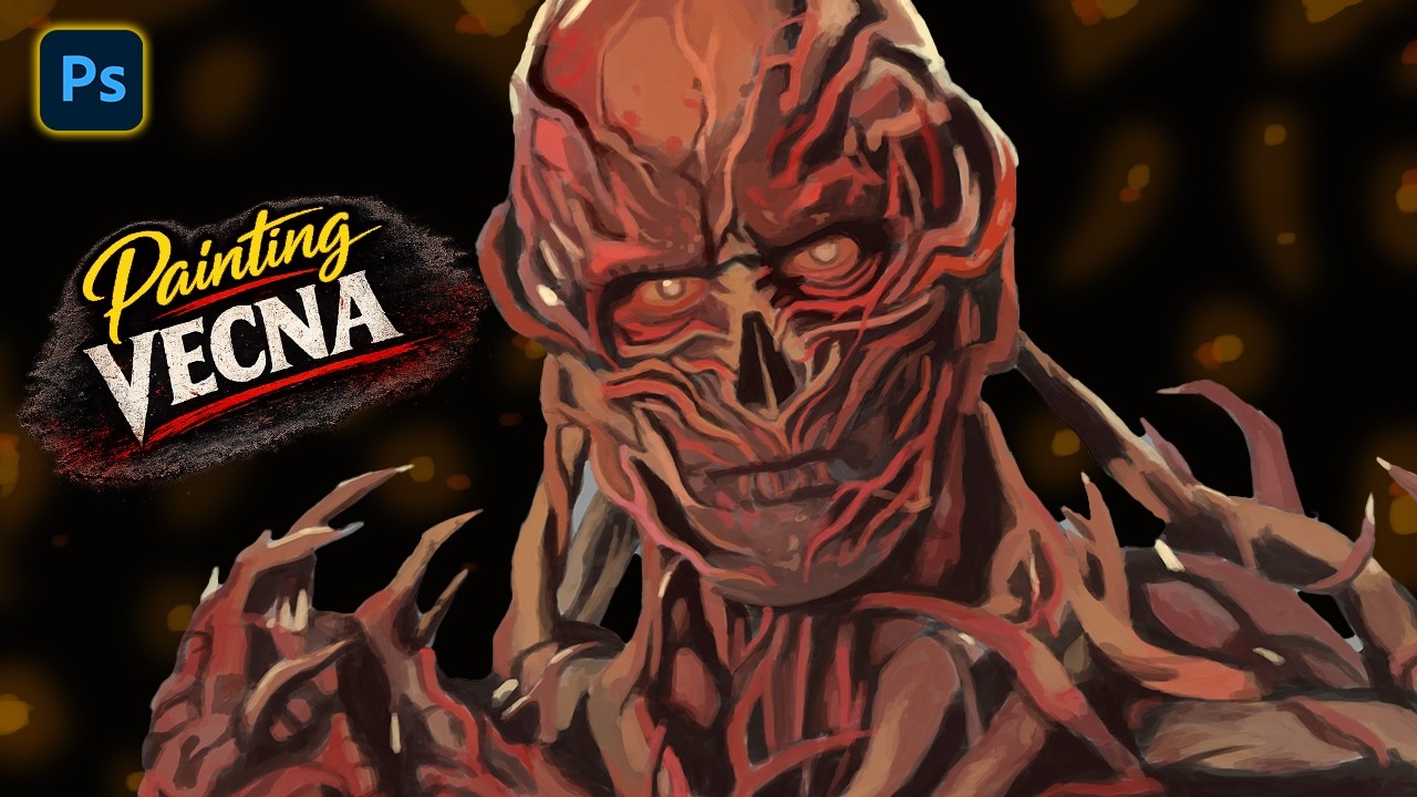 Painting Vecna from Stranger Things | Digital Art Timelapse